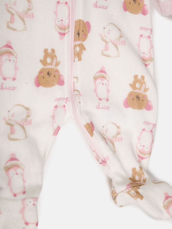 Fleece Babysuit-Front Opening image number null
